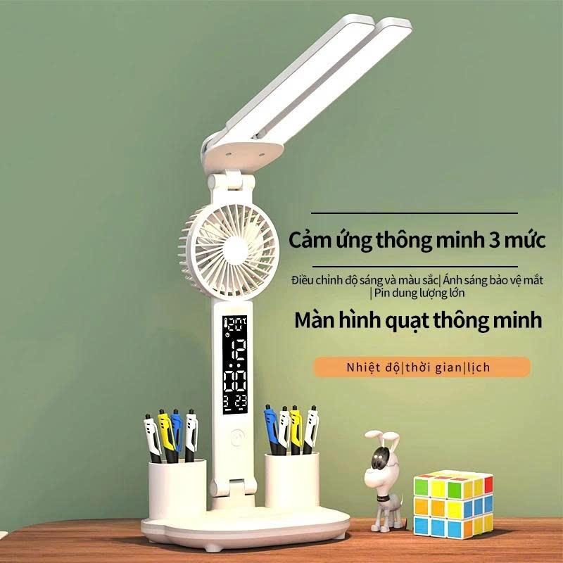 Đèn LED Để Bàn Đa Năng, Đèn Học Để Bàn Chống Cận Cao Cấp Với 3 đèn,đèn học,đèn học chống cận
