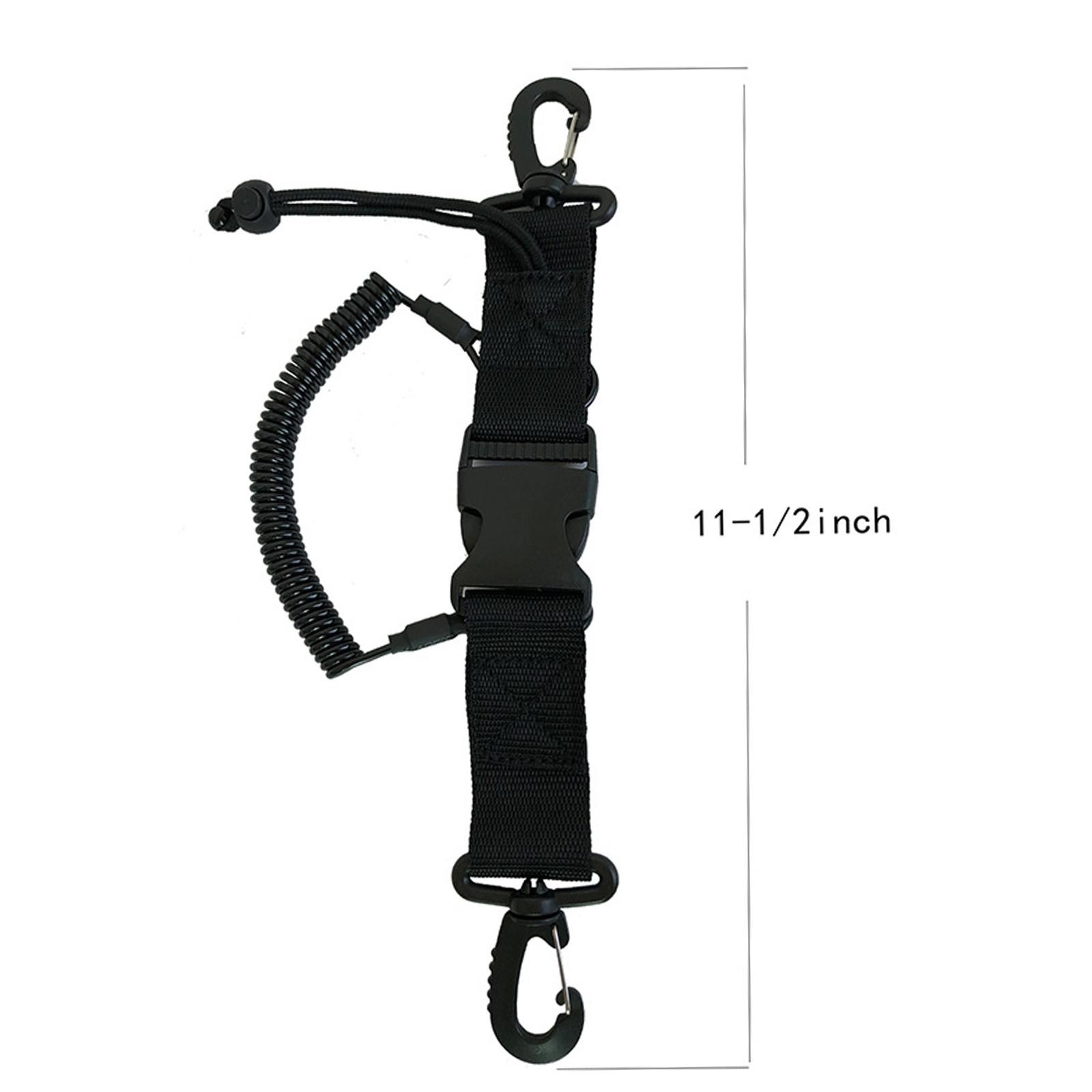 Fishing Lanyard Snappy Coil Lanyard W/ Clips,Quick Release Buckle for Camera