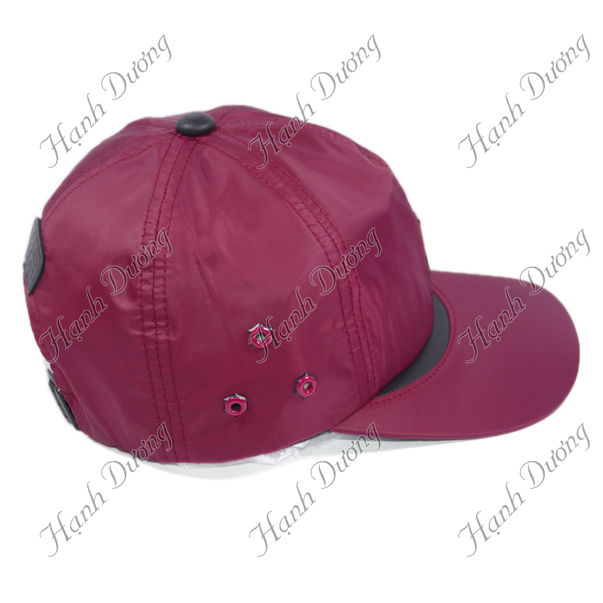 Mũ lưỡi trai vải dù trơn bóng thời trang cao cấp, đường may tinh tế, gắn sò đẹp LS, nón kết vải dù cao cấp