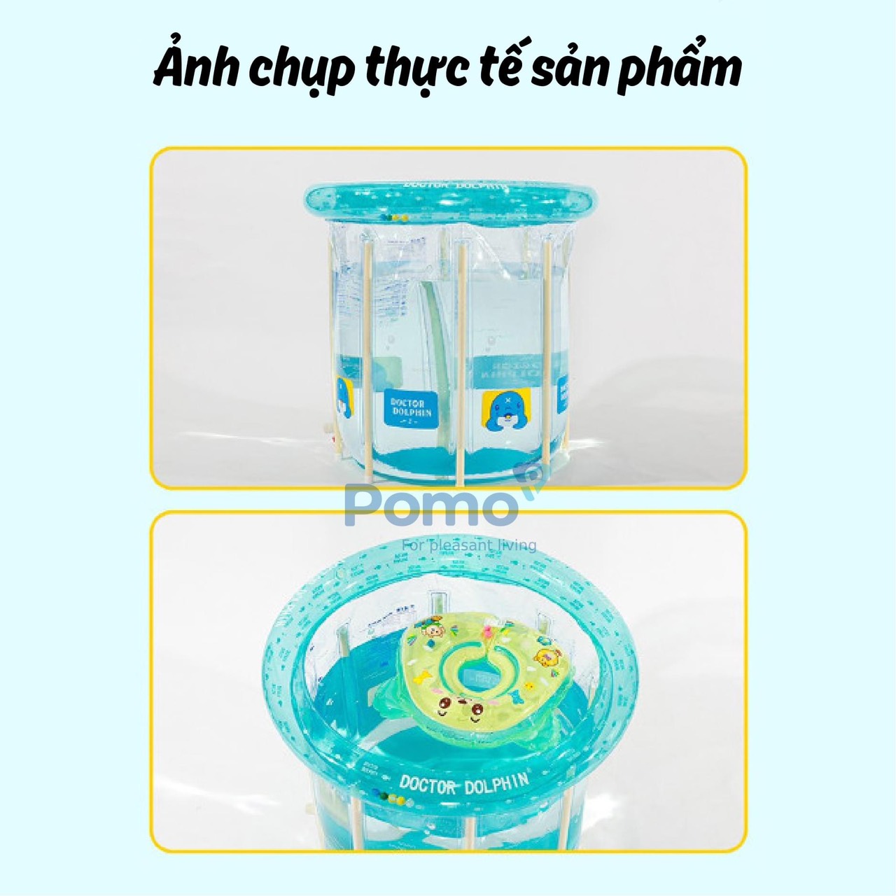 Bể bơi thành cao cho bé