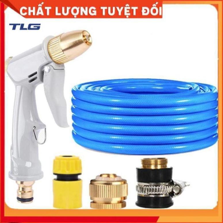 Bộ dây vòi xịt nước tưới cây rửa xe,tăng áp 3 lần, loại 3-5m 206846