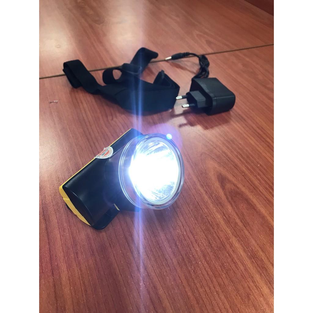Đèn Pin Sạc Led Đội Đầu Comet CRT1613 2W siêu sáng, ánh sáng TRẮNG - Hàng chính hãng
