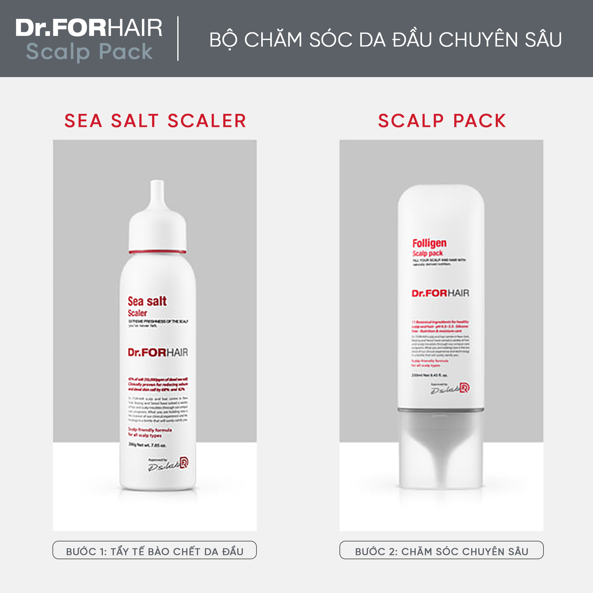 Dầu xả ủ dưỡng tóc Dr.FORHAIR ngừa rụng tóc chăm sóc tóc và da đầu Dr For Hair Scalp Pack 250ml