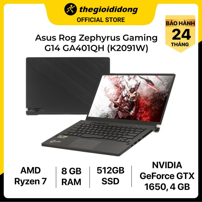 Laptop Asus GA401QH R7 5800HS/8GB/512GB/4GB GTX1650/14&quot;Q/120Hz/Túi/Win11/(K2091W)/Xám - Hàng chính hãng
