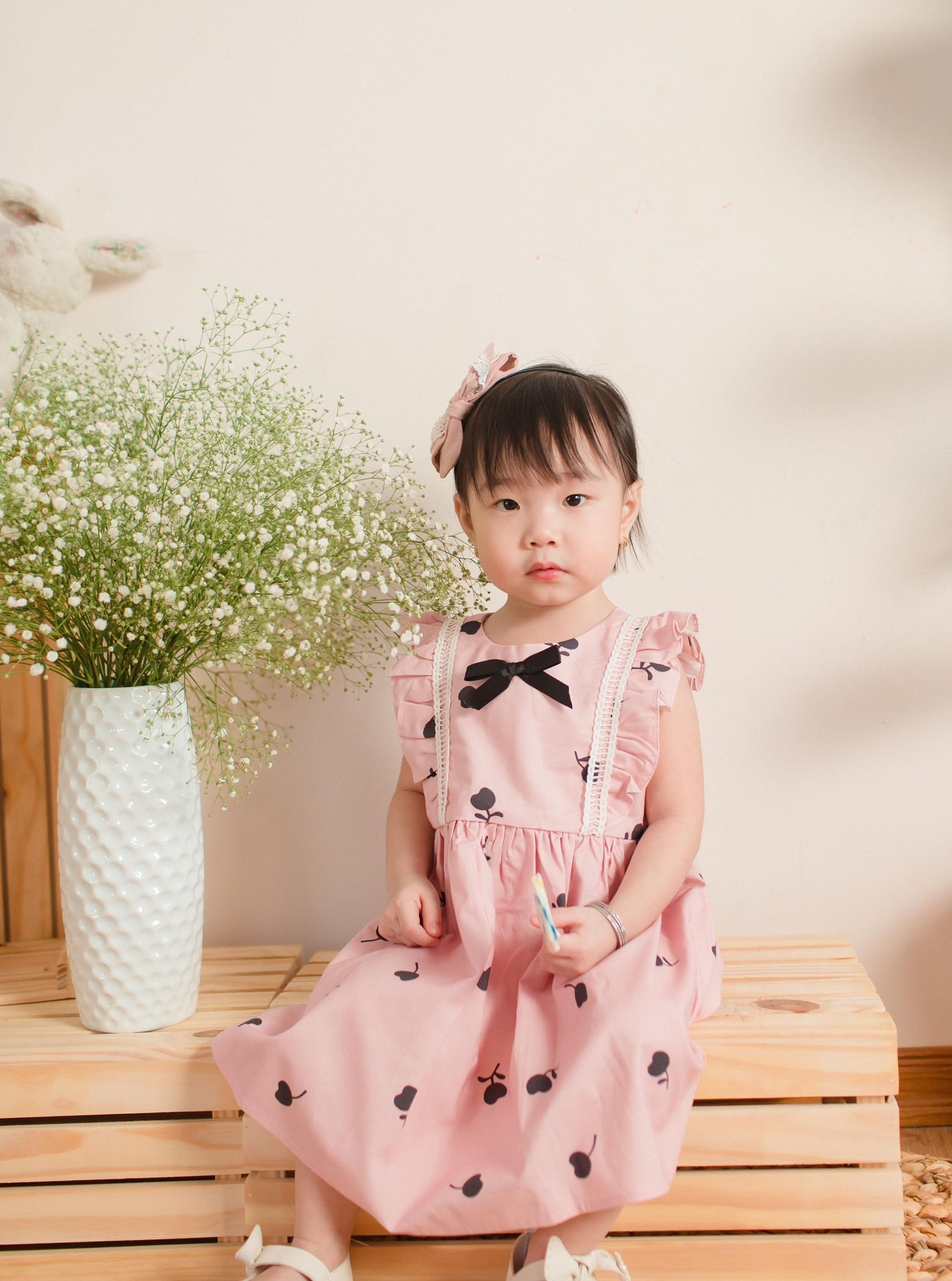 Đầm Xoè Tùng Nhún Cực Kỳ Đáng Yêu Dành Cho Bé Từ 1 Đến 6 Tuổi