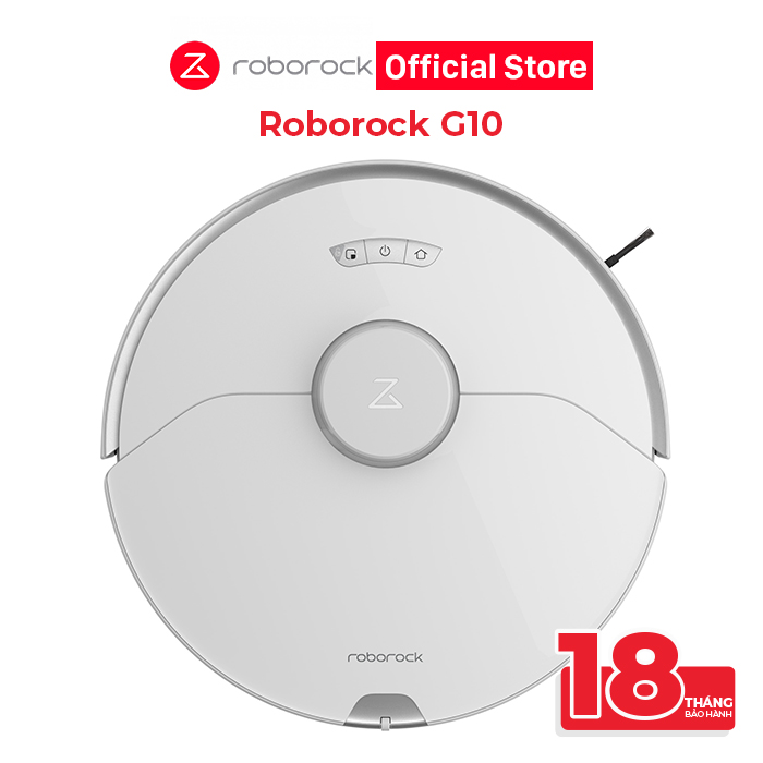Hàng chính hãng - Robot hút bụi lau nhà Roborock G10 - Tự động giặt giẻ, lau rung bằng sóng âm 3000 lần/phút