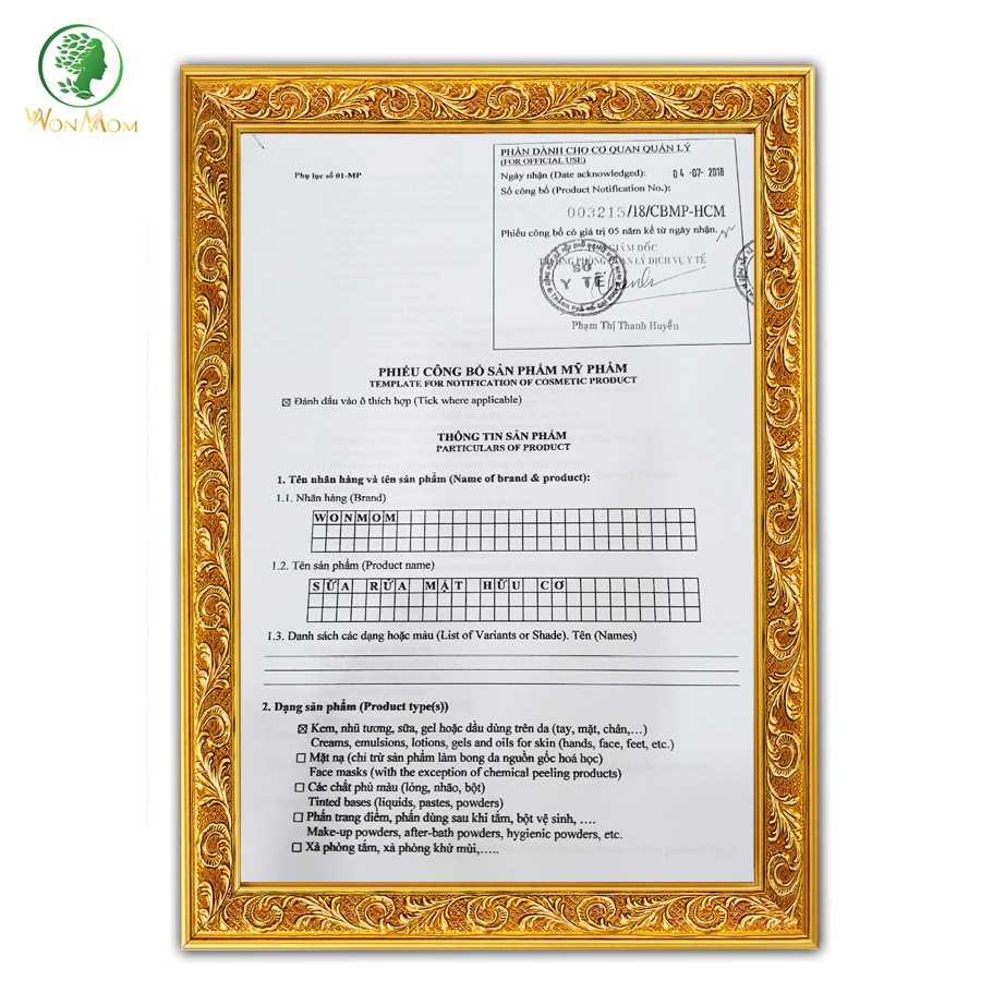 Bộ dưỡng da mặt organic, làm sạch da, ngăn ngừa mụn, trắng sáng da mặt Wonmom