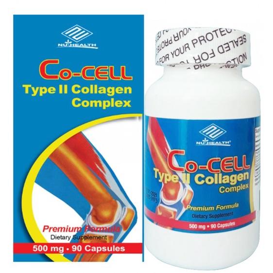 Viên uống Co-cell Type II Collagen Complex Nuhealth Mỹ Tăng Cường Hỗ Trợ Sụn Khớp Hộp 90 Viên 