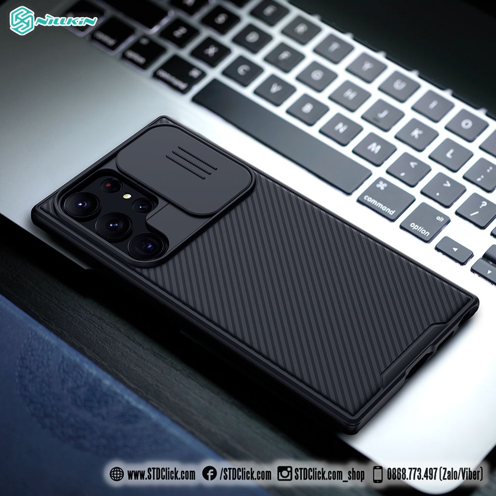 ỐP LƯNG DÀNH CHO ĐIỆN THOẠI SAMSUNG GALAXY S23 ULTRA 5G NILLKIN CAMSHIELD PRO BẢO VỆ CAMERA