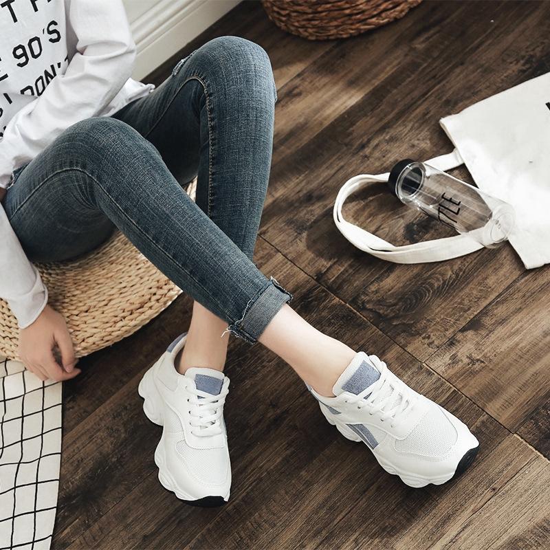 Giày thể thao nữ đế dày phong cách Hàn Quốc