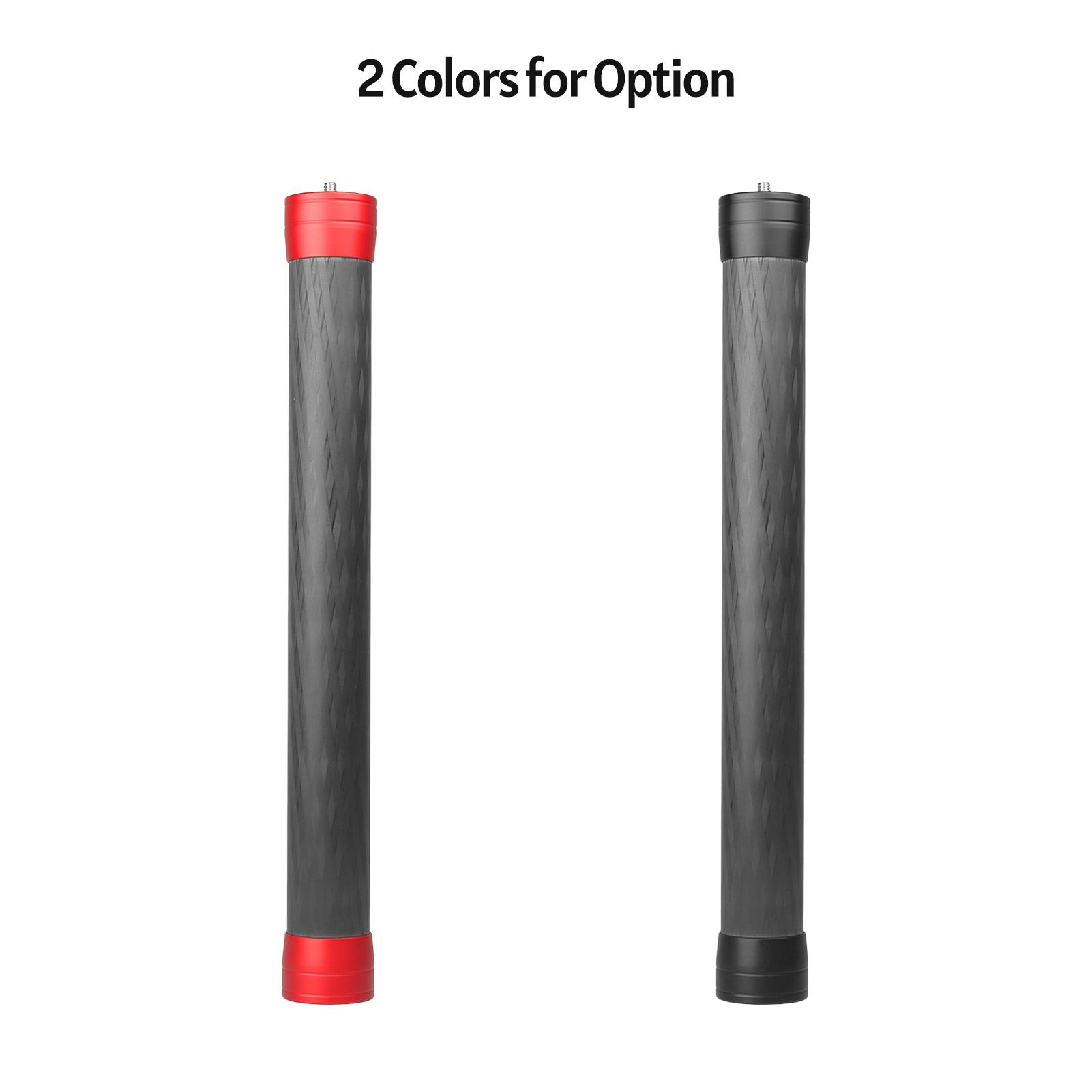 Thanh cực mở rộng sợi carbon phổ quát 35cm / 13,8in với Giao diện gắn kết 1/4 inch 3/8 inch cho Gimbal máy ảnh