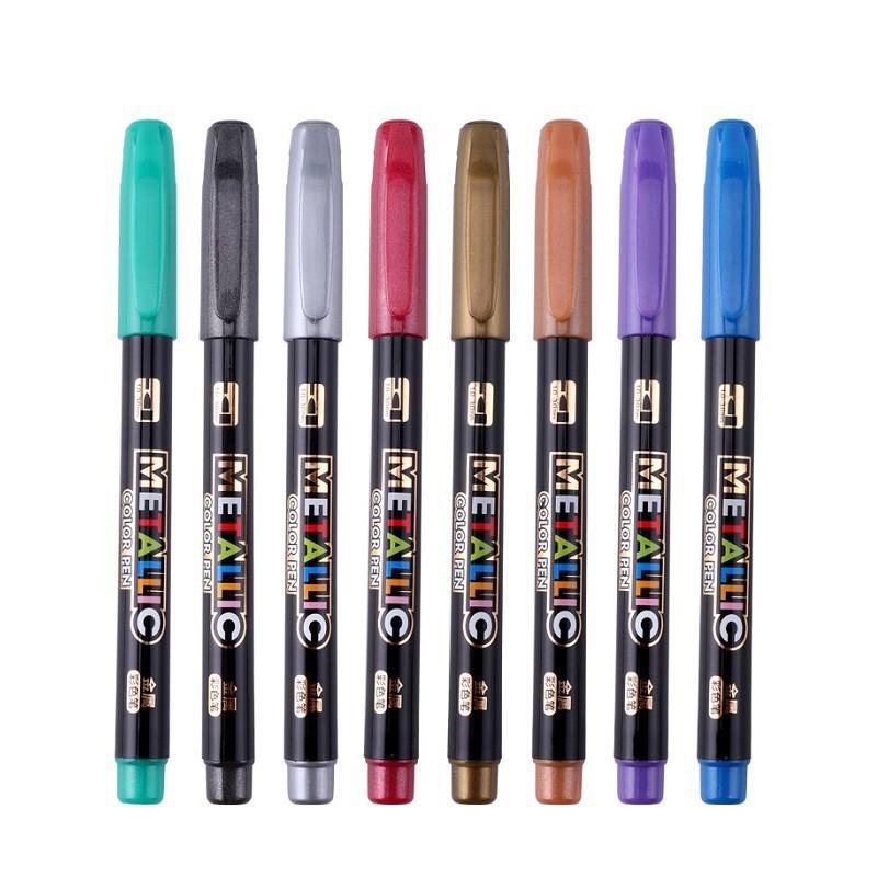 Vỉ Bút Lông Nhũ Metallic - Color Pen 8 MÀU BAOKE - MP570