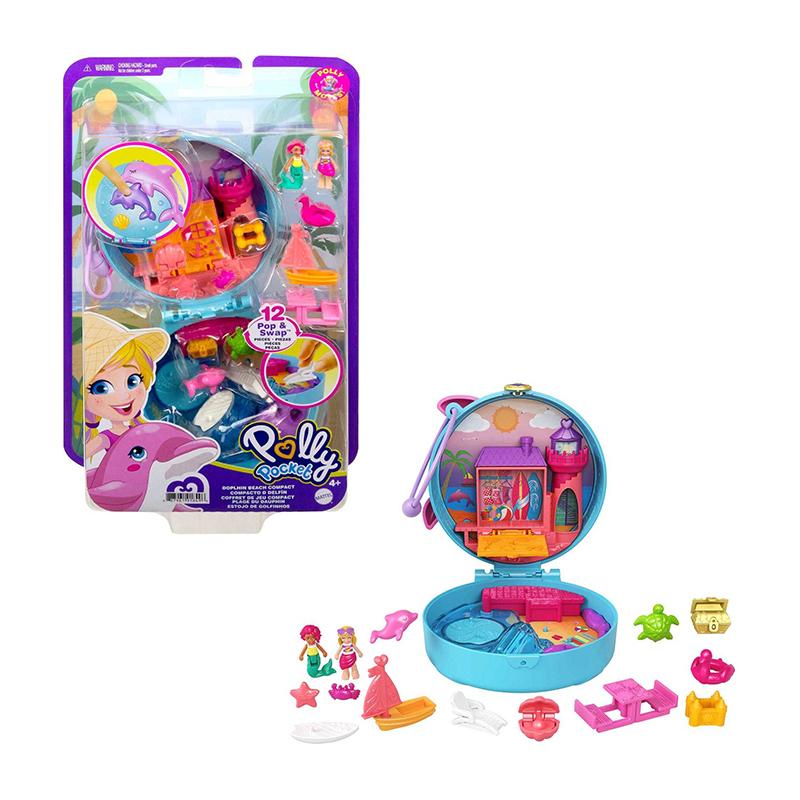 Đồ Chơi POLLY POCKET Và Bãi Biển Cá Heo GTN20/FRY35