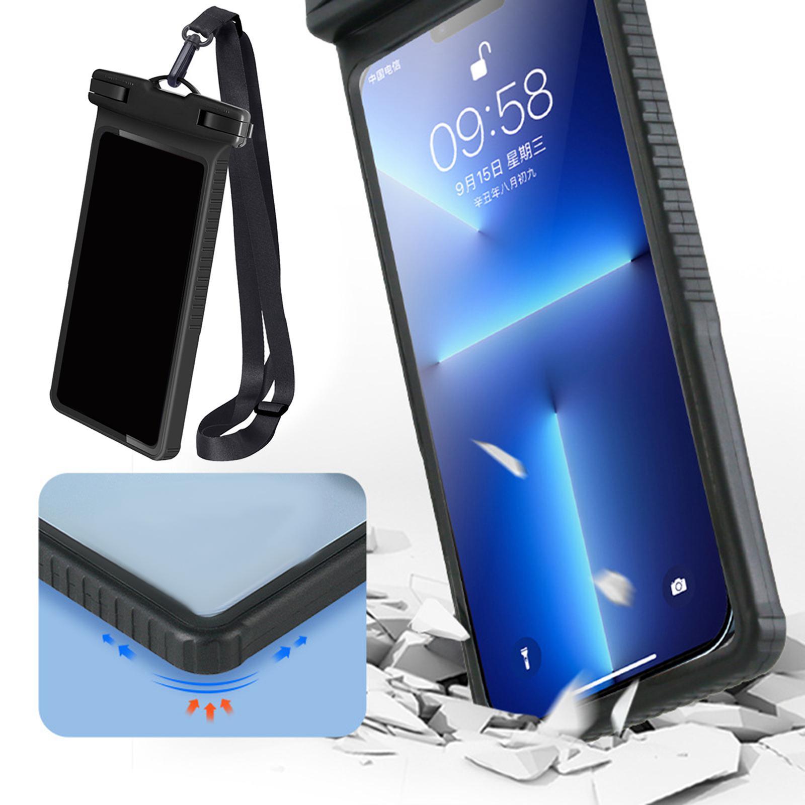 Phone Waterproof Case 6.7" with Lanyard Touchscreen Mobile Phone Bag for Hiking Beach