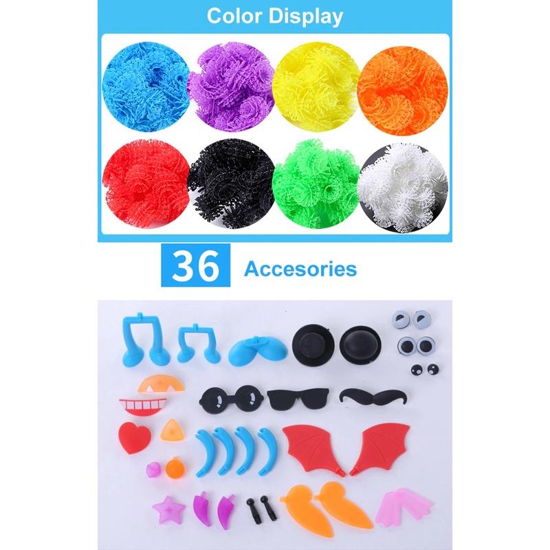 Ghép móc dính 200 cái + 36 phụ kiện