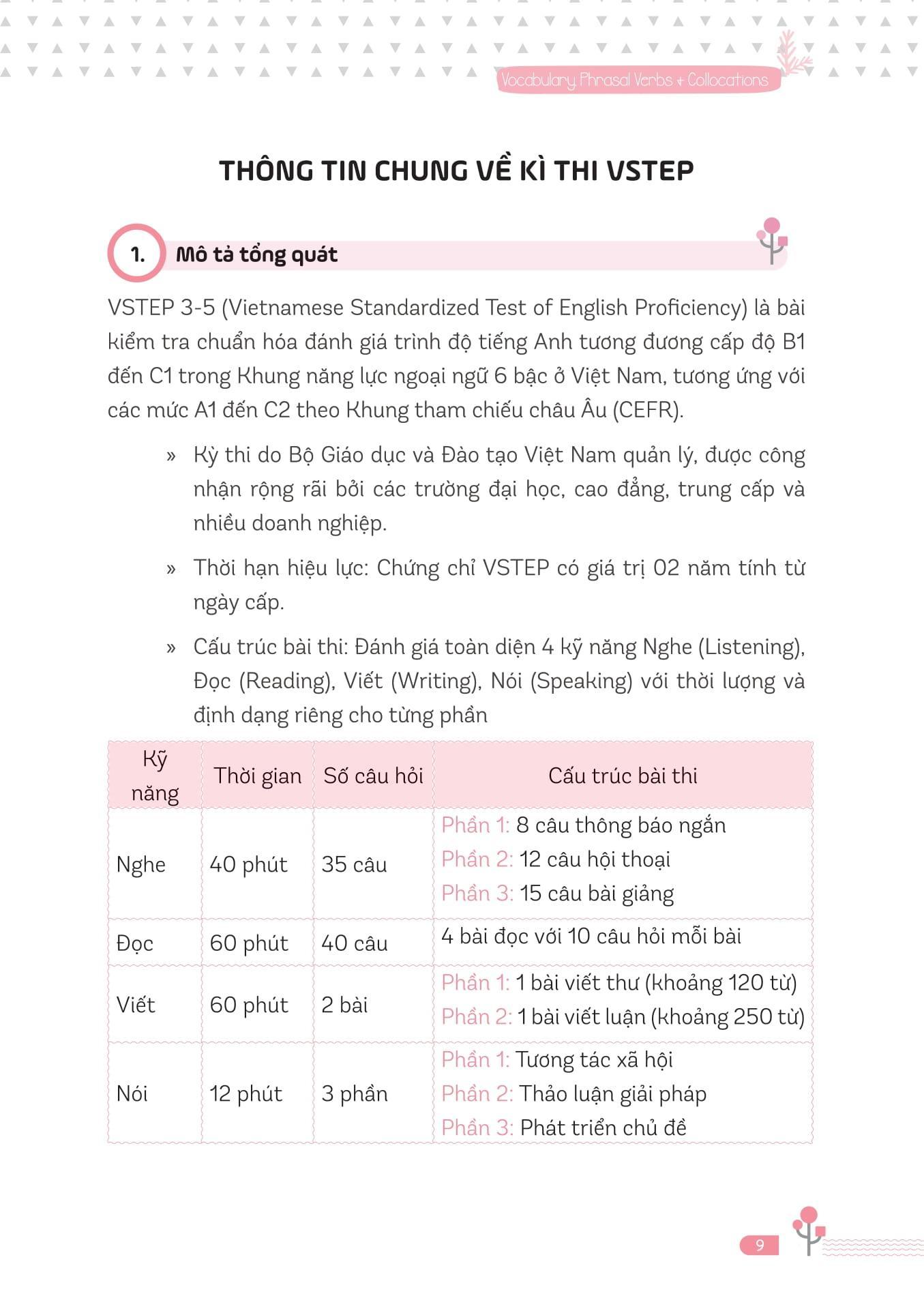 Sách - Ready For VSTEP - Vocabulary, Phrasal Verbs And Collocation B1 B2 - ảnh 7