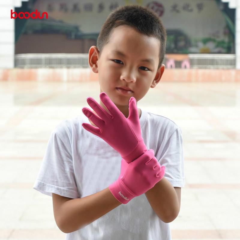 BOODUN 4-12 Trẻ Em Mùa Đông Găng Tay Phượt Full Ngón Tay Nhiệt Ấm Áp Chống Gió Thể Thao Ngoài Trời Trượt Tuyết Xe Đạp Găng Tay bé Trai Bé Gái