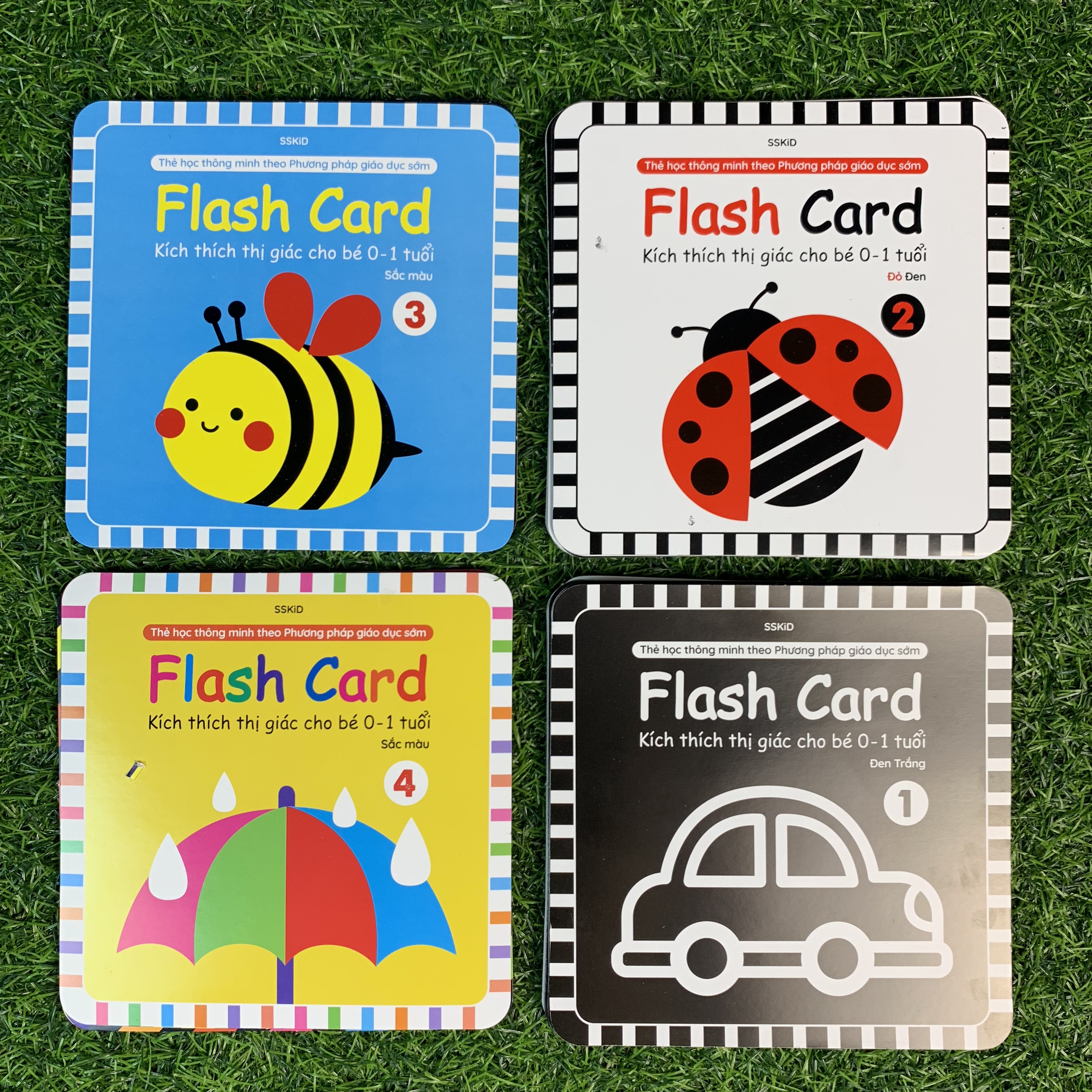 Bộ Thẻ Học Thông Minh Flashcard Kích Thích Thị Giác Cho Bé Từ 0-1 Tuổi Theo Phương Pháp Giáo Dục Sớm Montessori Glen Doman