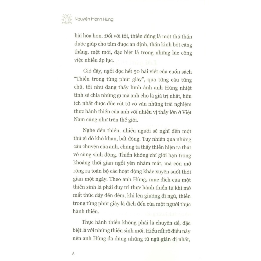 Thiền Trong Từng Phút Giây