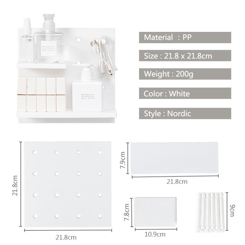 Kệ Treo Tường Lưu Trữ Ban Chìa Khóa Tạo Nên Có Giá Để Đồ Phòng Tắm Kệ Xếp Để Đồ Nhà Bếp Phụ Kiện Bàn Làm Việc Nhà Tổ Chức Văn Phòng Phẩm