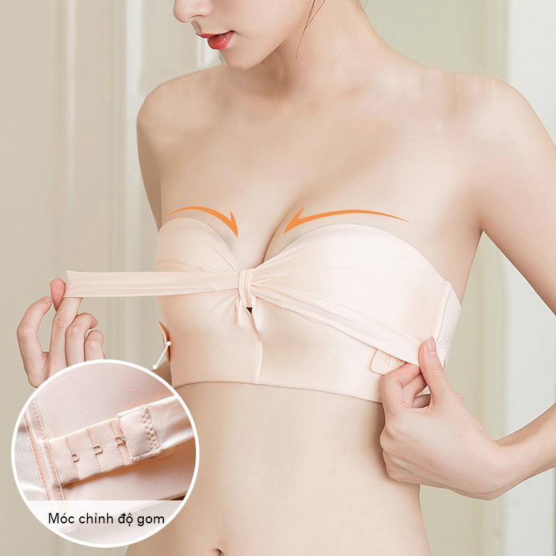 Áo lót quây không dây đệm hơi tùy chỉnh độ nâng- gom ngực B094