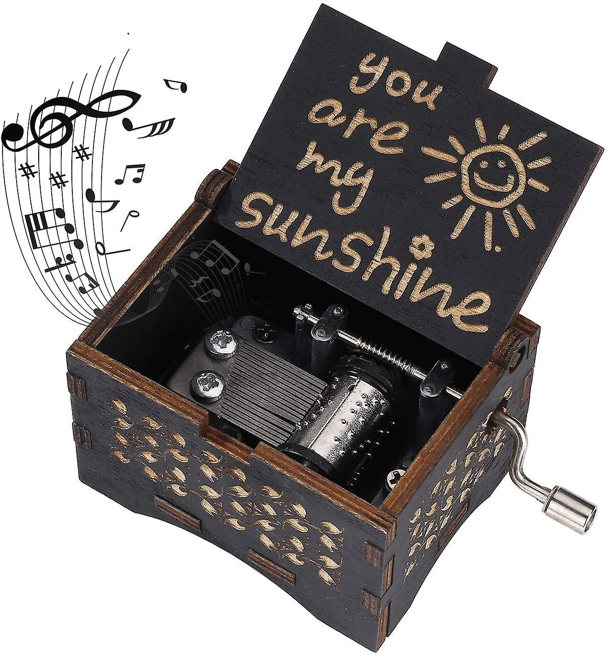 Hộp Nhạc Tay Quay Gỗ Hộp Nhạc You Are My Sunshine Musical