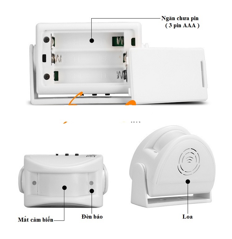 Báo động chống trộm, báo khách cảm biến hồng ngoại V3