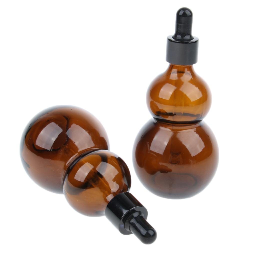 4x Glass Pipette Dropper Bottles for Essential Oils Liquid Reagent 50/100ml