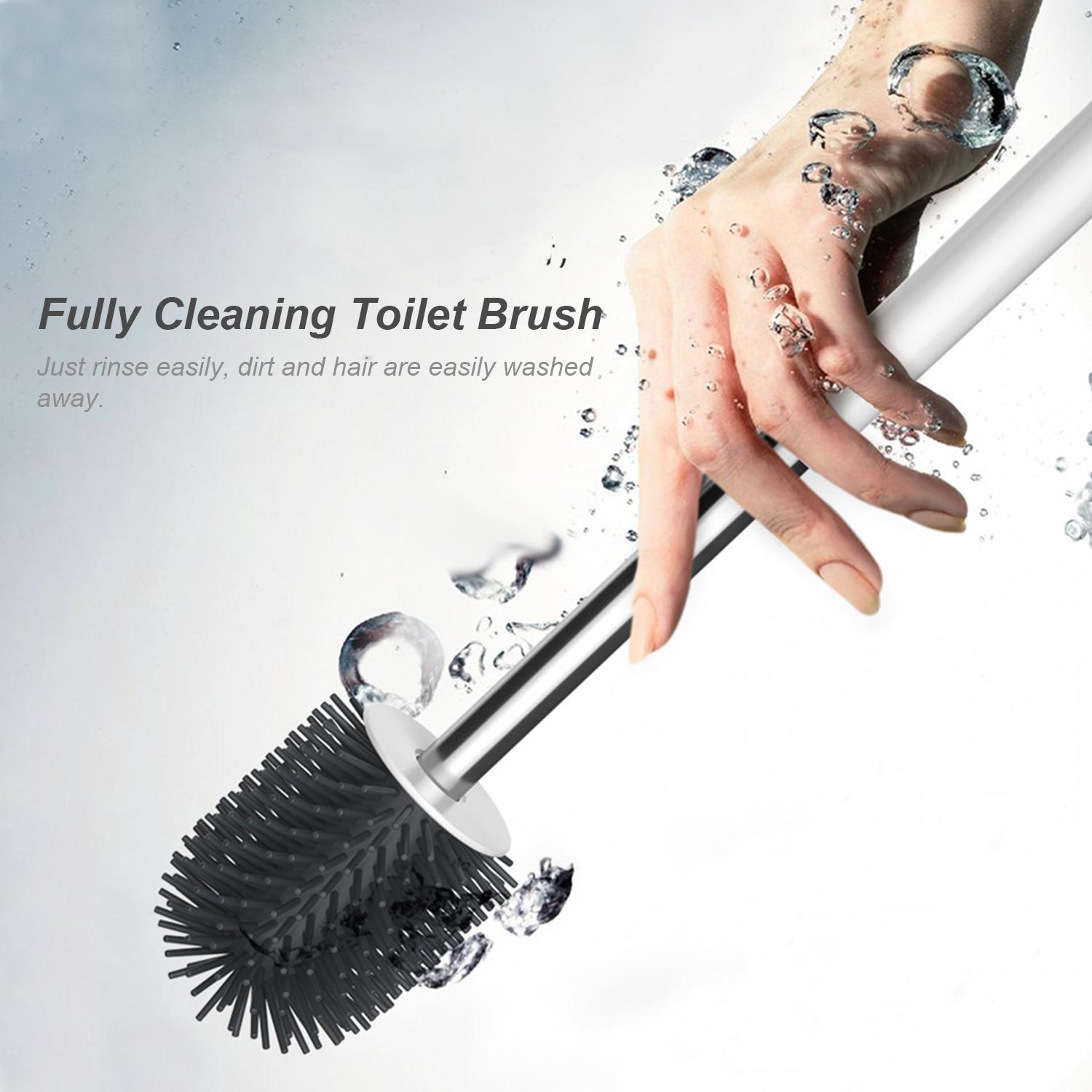 Bàn chải nhà vệ sinh và giá đỡ treo tường