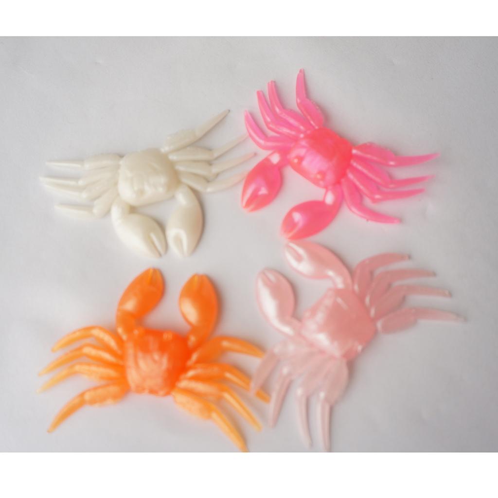 6PCS Crab Artificial Lure Soft Fishing Lures Lifelike Shrimp Baits