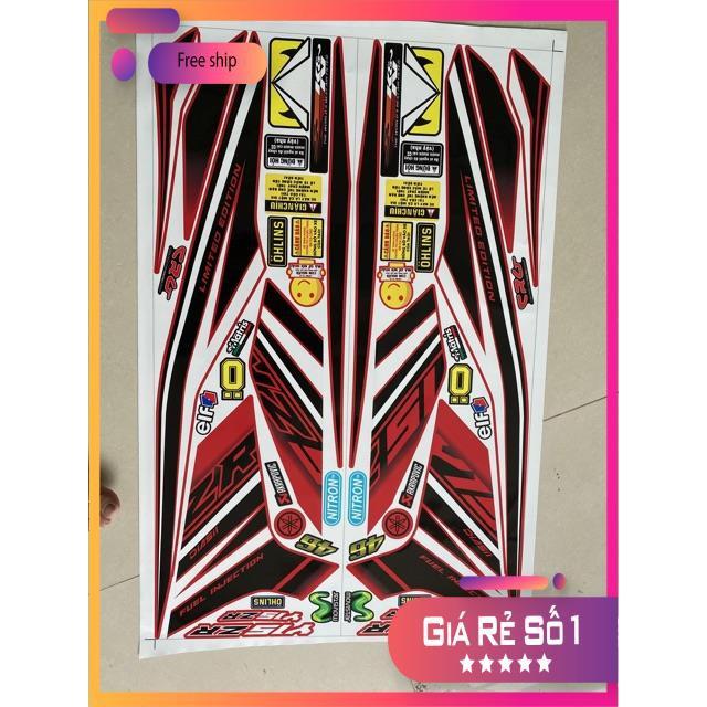 Tem rời dành cho xe Exciter 150 Y15ZR dán xe đỏ