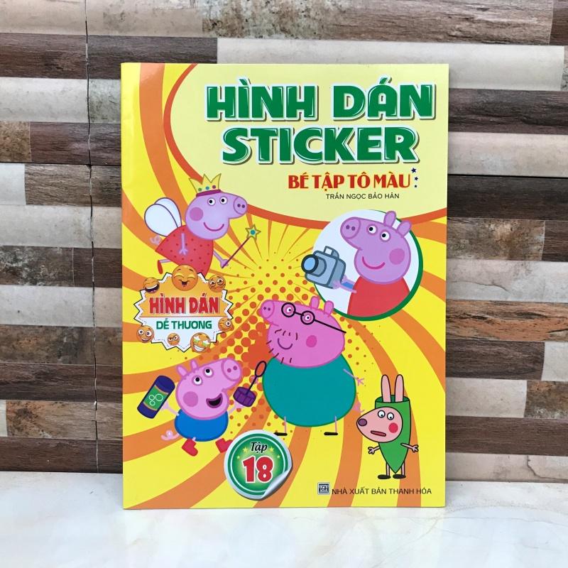 Hình dán STICKER bé tập tô màu