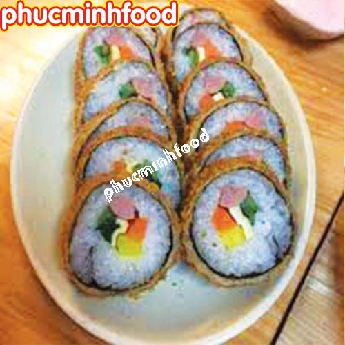 Gimbap (Kimbap) Hàn Quốc Chiên Xù Giòn Rụm - Hộp 500Gram (4 Thanh)