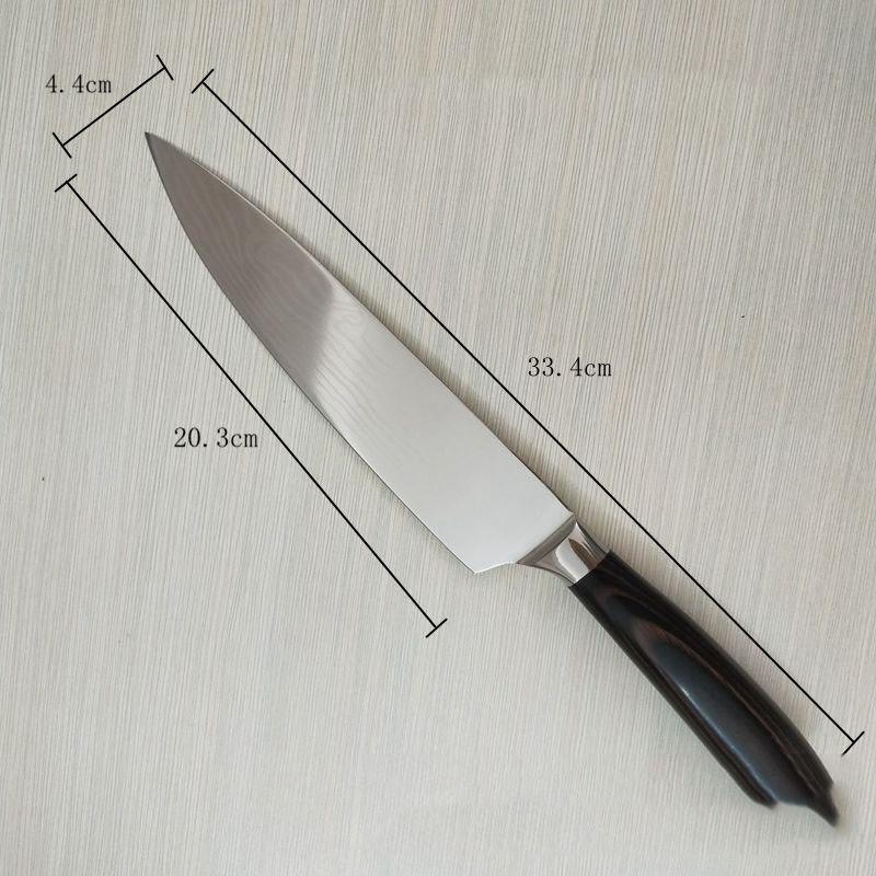 DAO - DAO BẾP NHẬT BẢN THÁI LÁT UTILITY THÉP DAMASCUS MÃ FDT1 nt 234654467856