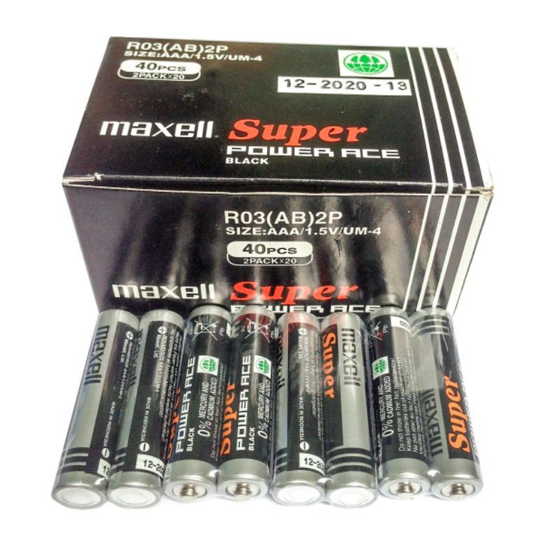 Hộp 40 Viên Pin Maxell 3A- Hàng Nhập Khẩu