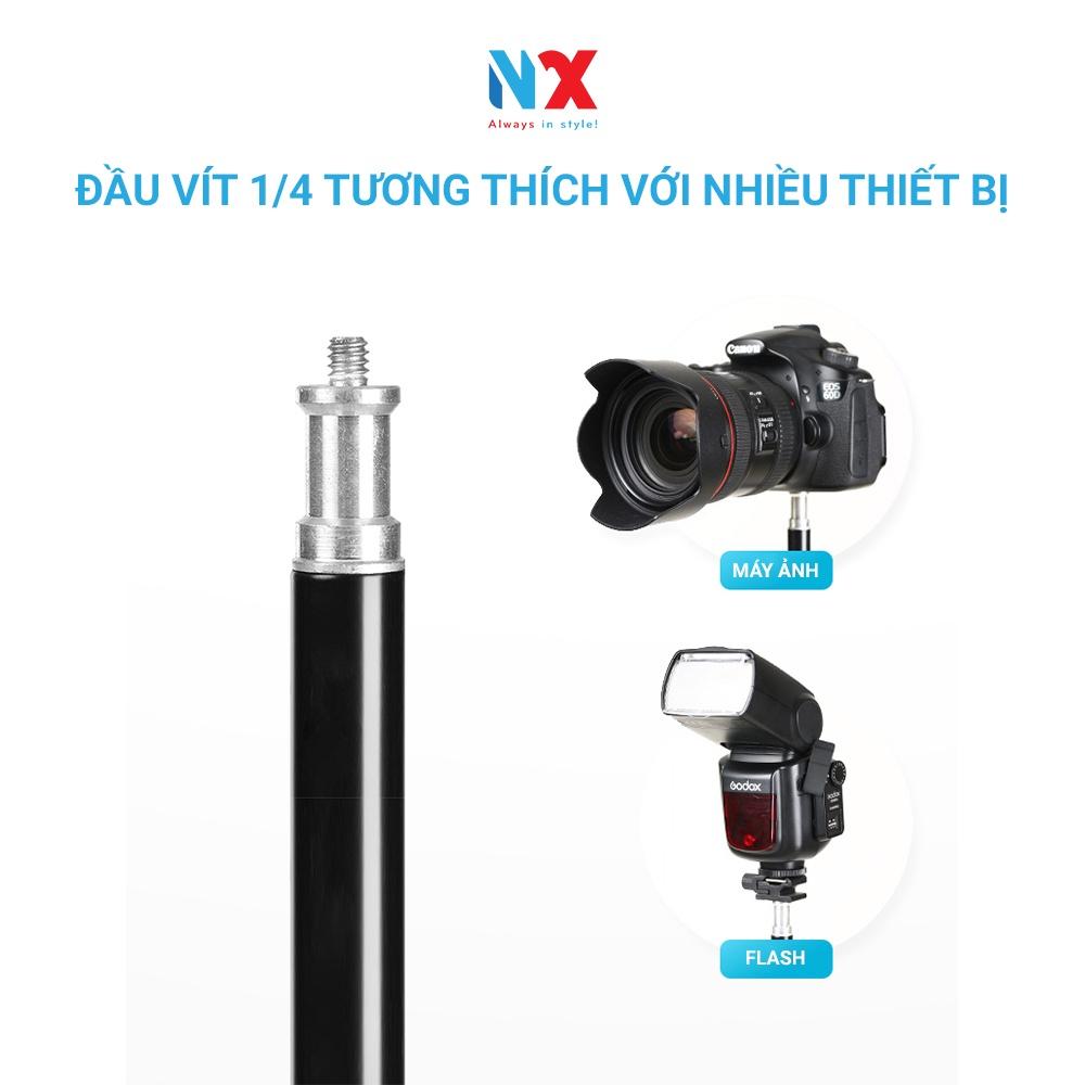 Chân đèn cao 2m hợp kim nhôm - gắn đèn livestream, softbox chụp hình, đèn flash, máy ảnh