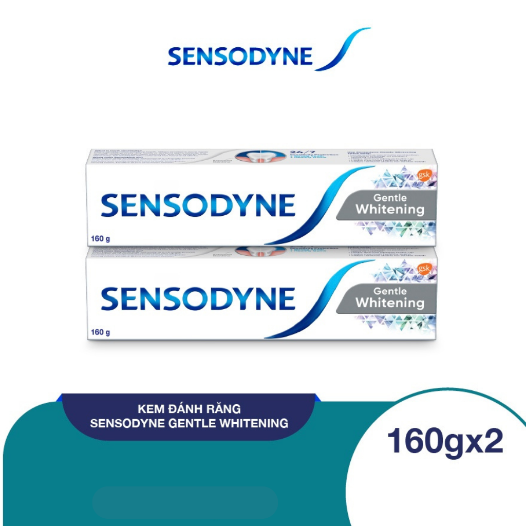 Bộ 2 Kem Đánh Răng Sensodyne Gentle Whitening 160g/tuýp