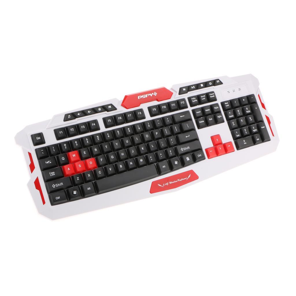 Wireless Gaming Keyboard and Mouse Set for PC With Mouse Pad