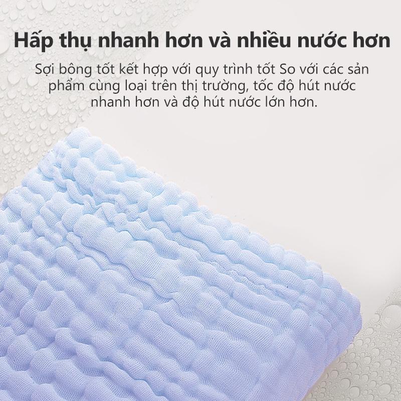 [Einmilk.ân ninh] Khăn tắm đa dụng dạng bông mềm đến từ Singapore cho trẻ sơ sinh và trẻ nhỏ 110x110cm  thấm hút cao  QBBCL