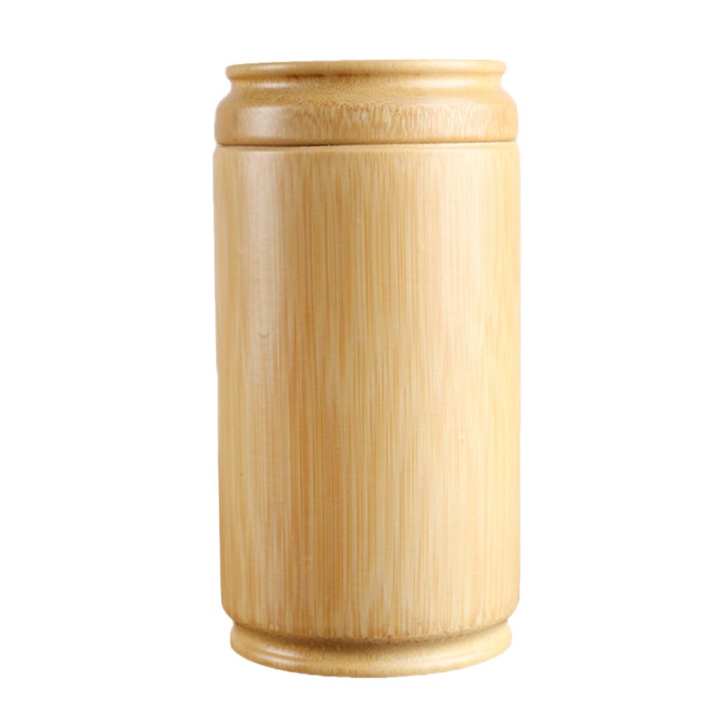 Handmade Tea Box Bamboo Storage Box Tea Canister Lid Kitchen Storage Jars S