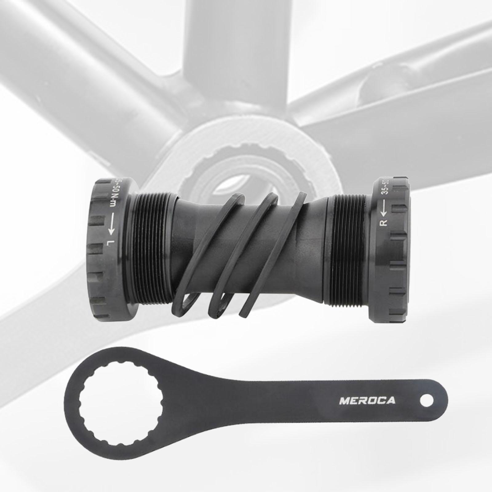 Bottom Bracket Threaded Hollow Integrated for Road  Bike Black
