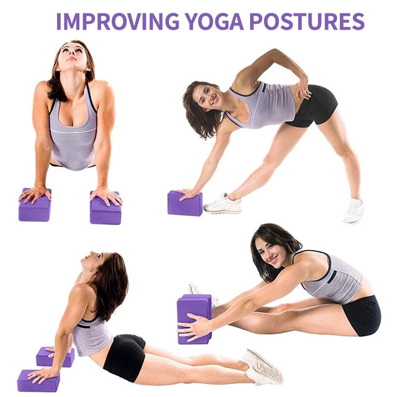 Gạch Tập Yoga,Yoga Blocks,Gối Tập Yoga Xốp Cao Cấp Eva Cứng gấp 3 lần loại gạch tập thông thường Nặng 200g (1 Viên)