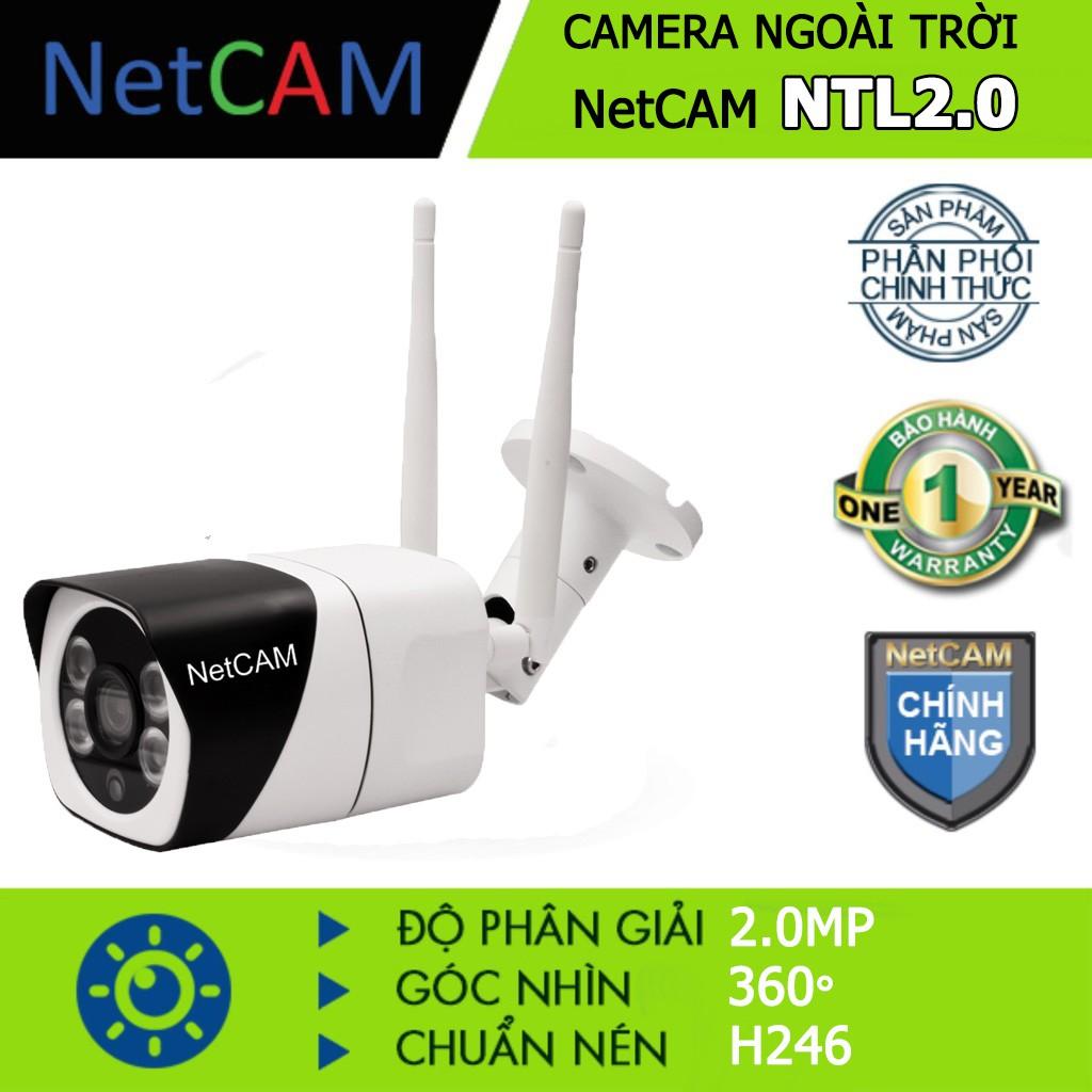 Camera IP Wifi giám sát ngoài trời NetCAM NTL2.0, đàm thoại 2 chiều, phát hiện chuyển động, chống nước chuẩn IP66 - Hàng chính hãng