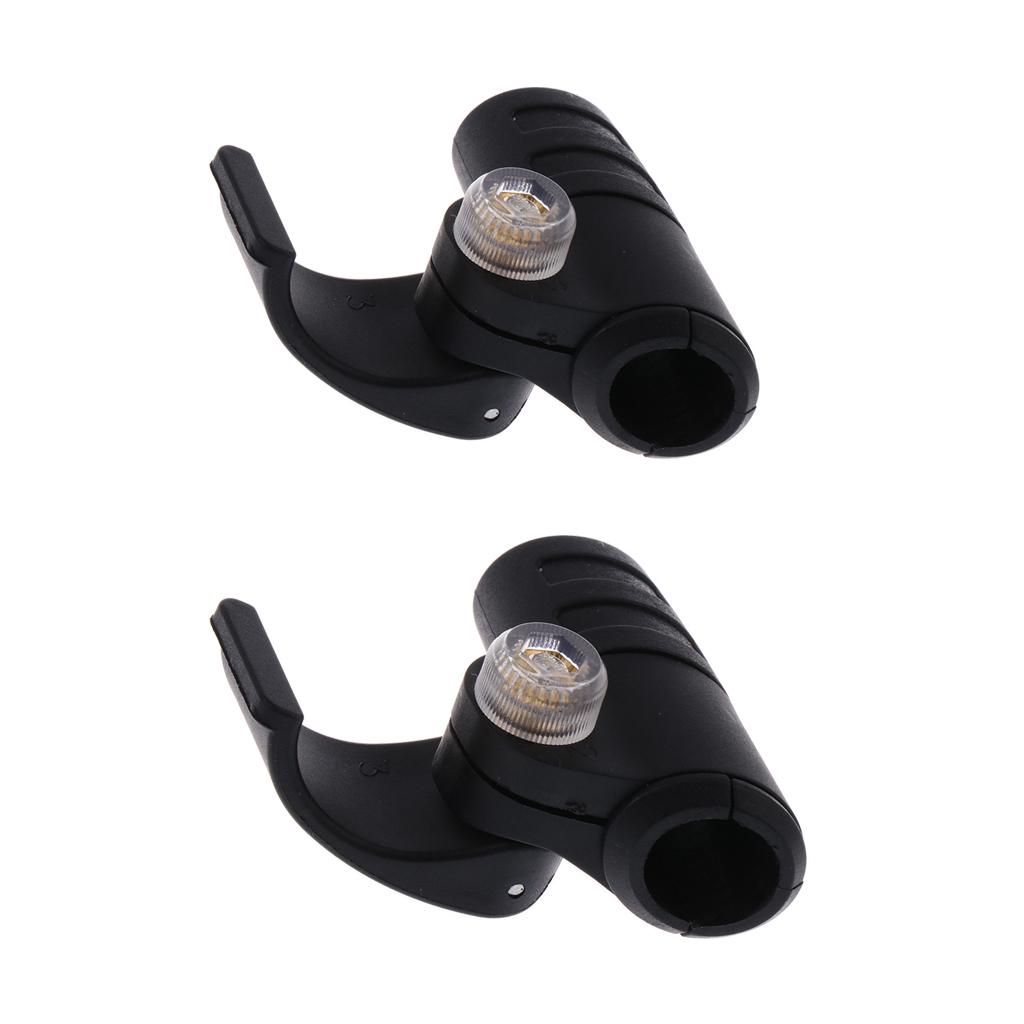 2xPlastic Walking Pole Quick Lock Accessories for Hiking Trekking 16mm