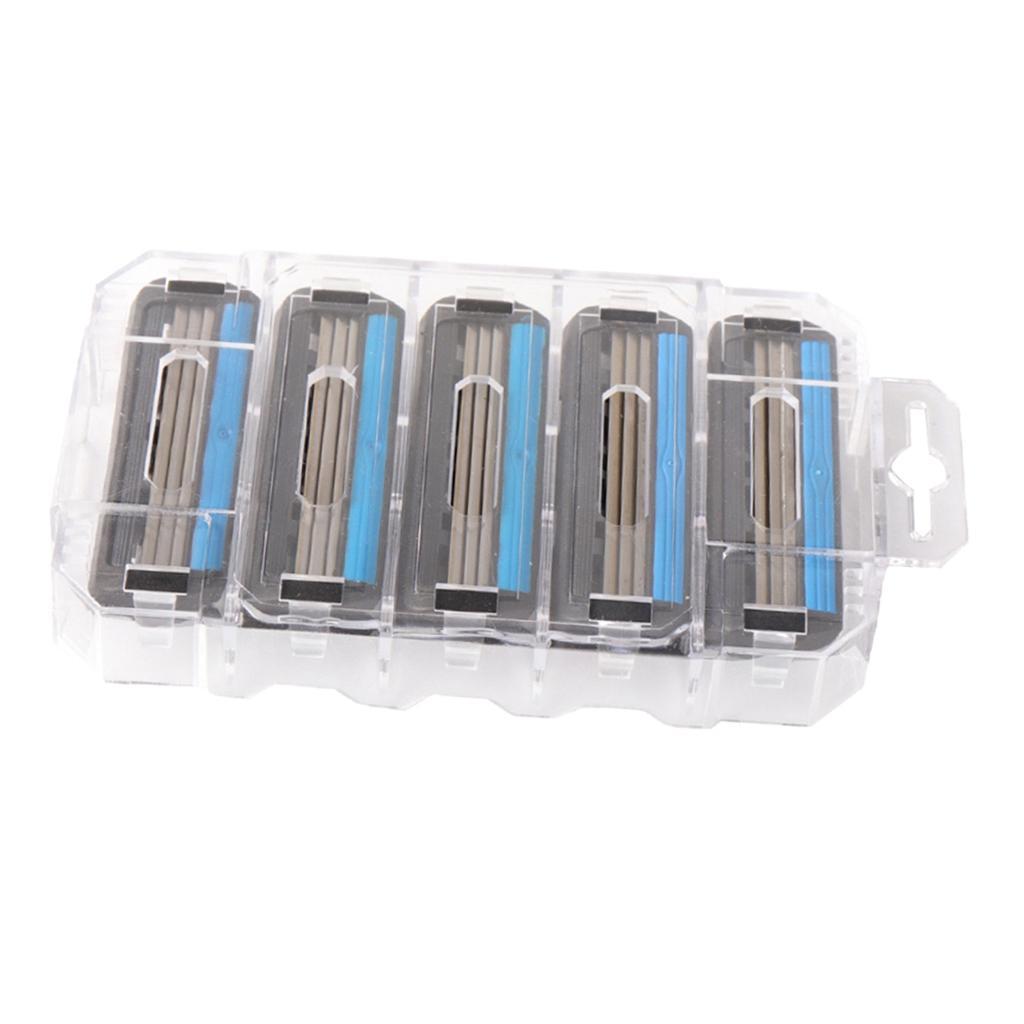 Pack of 5 Men's Manual Double Rotary Replacement Shaver Head Refills Beard Shaving Facial Hair Remove