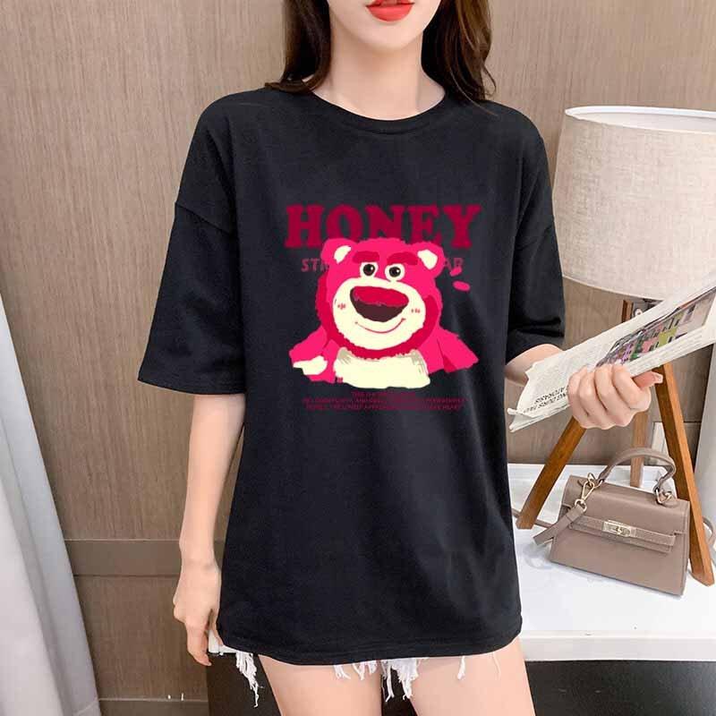 áo thun nam nữ unisex phong cách hàn quốc ulzzang cool ngầu - áo thun gấu HONEY mẫu mã mới đa dạng hot hit 2023