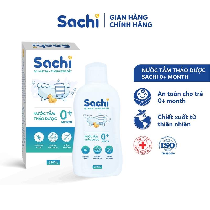 Combo 2 Nước Tắm Thảo Dược Và 1 Dầu Tràm Nguyên Chất Sachi - Tặng 1 Xịt Chống Muỗi Sachi Cho Bé