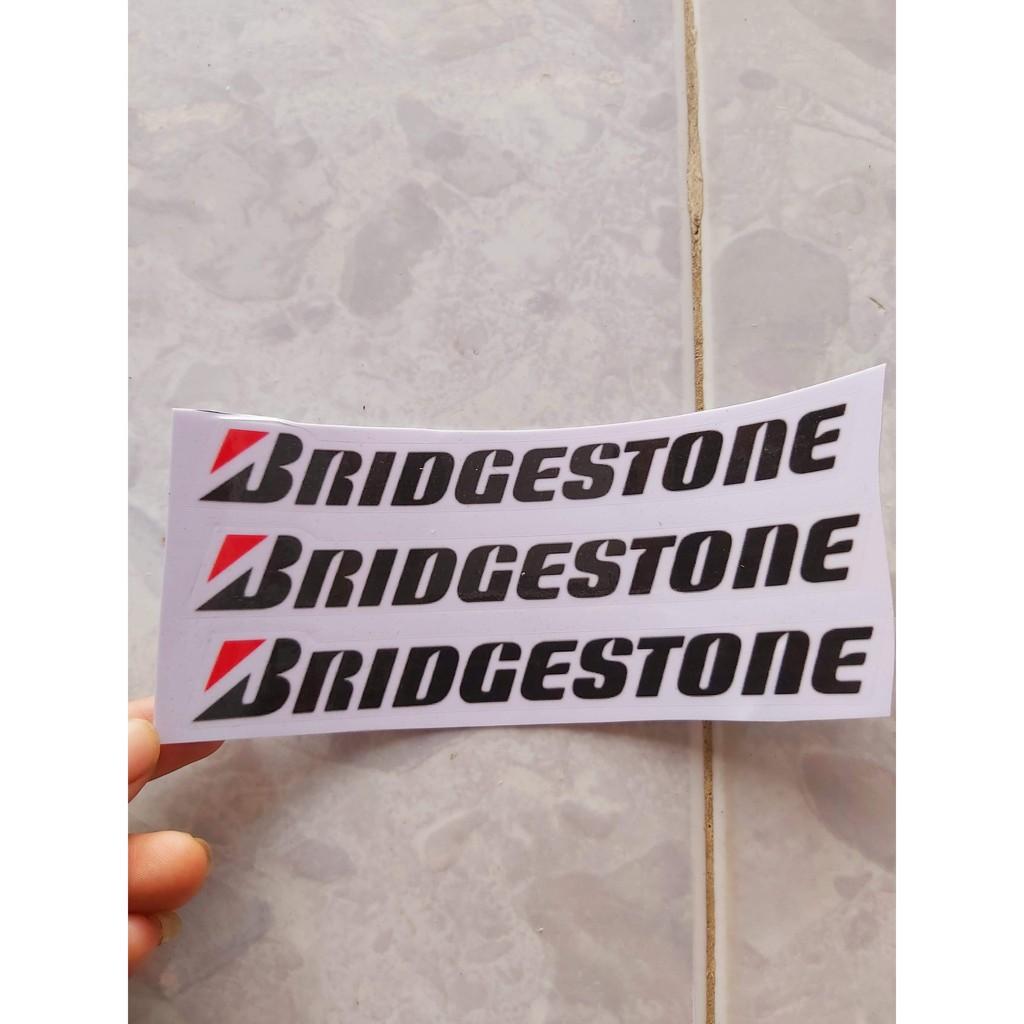 Tem Sticker Decal Bridgestone Dán Xe