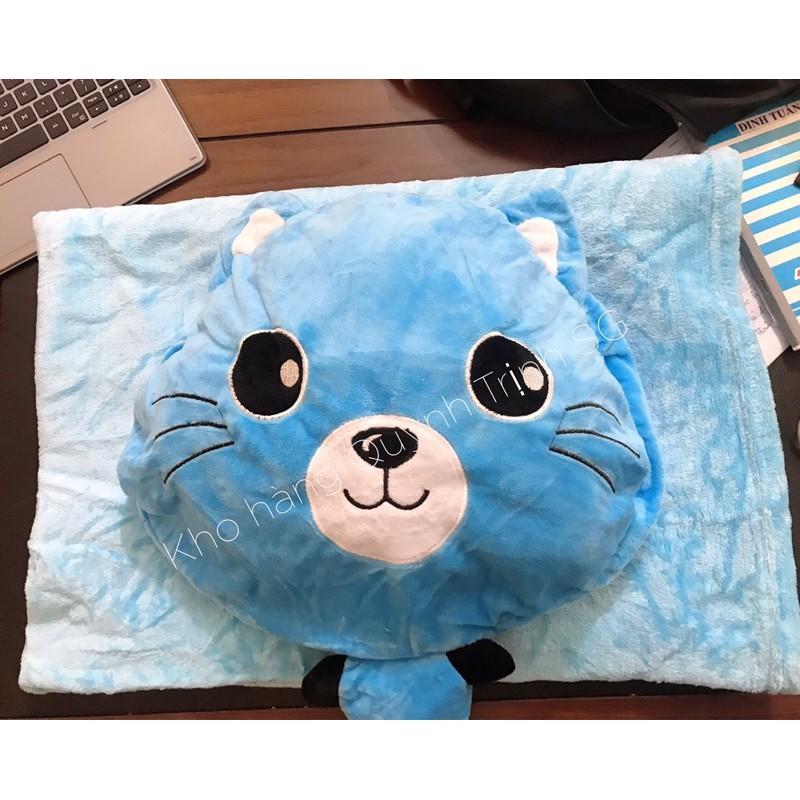 Bộ chăn gối văn phòng gối kèm chăn văn phòng 3 in 1