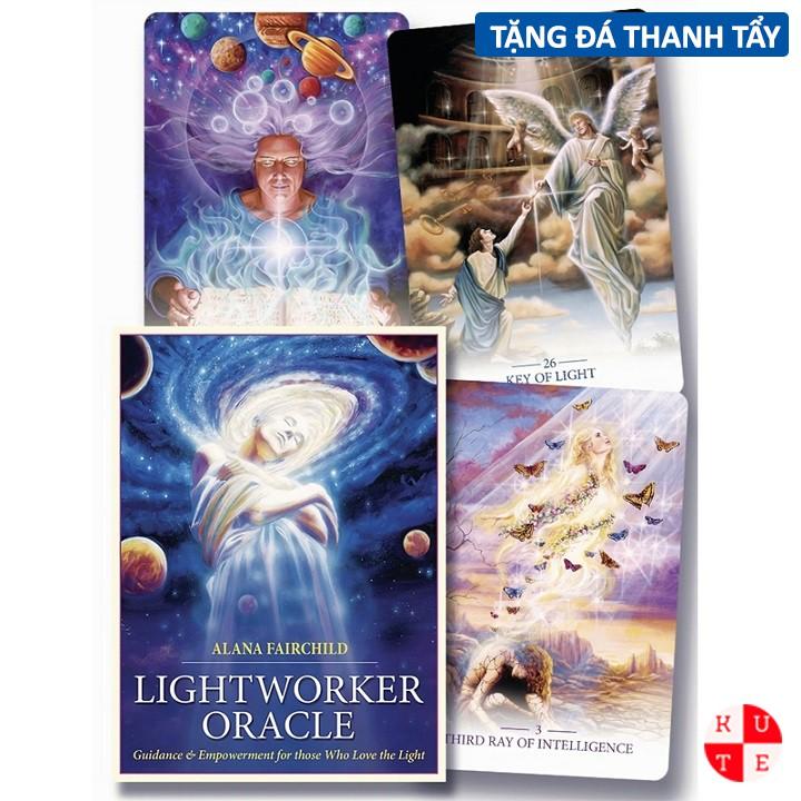 Bộ Bài Oracle Light Worker 44 Lá Bài Tặng File Tiếng Anh Và Đá Thanh Tẩy